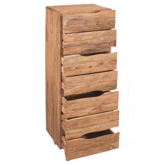 zasuvkova komoda akaciove drevo nabytok specialna zasuvkova predna strana rustikalny vintage country styl farmarska obyvacka jedalen spalna nabytok lameridiana interierovy dizajn novita.jpg